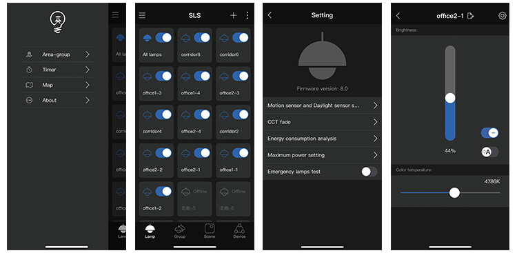 Smart led lighting control panel light