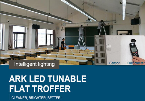 Tunable white led troffer light