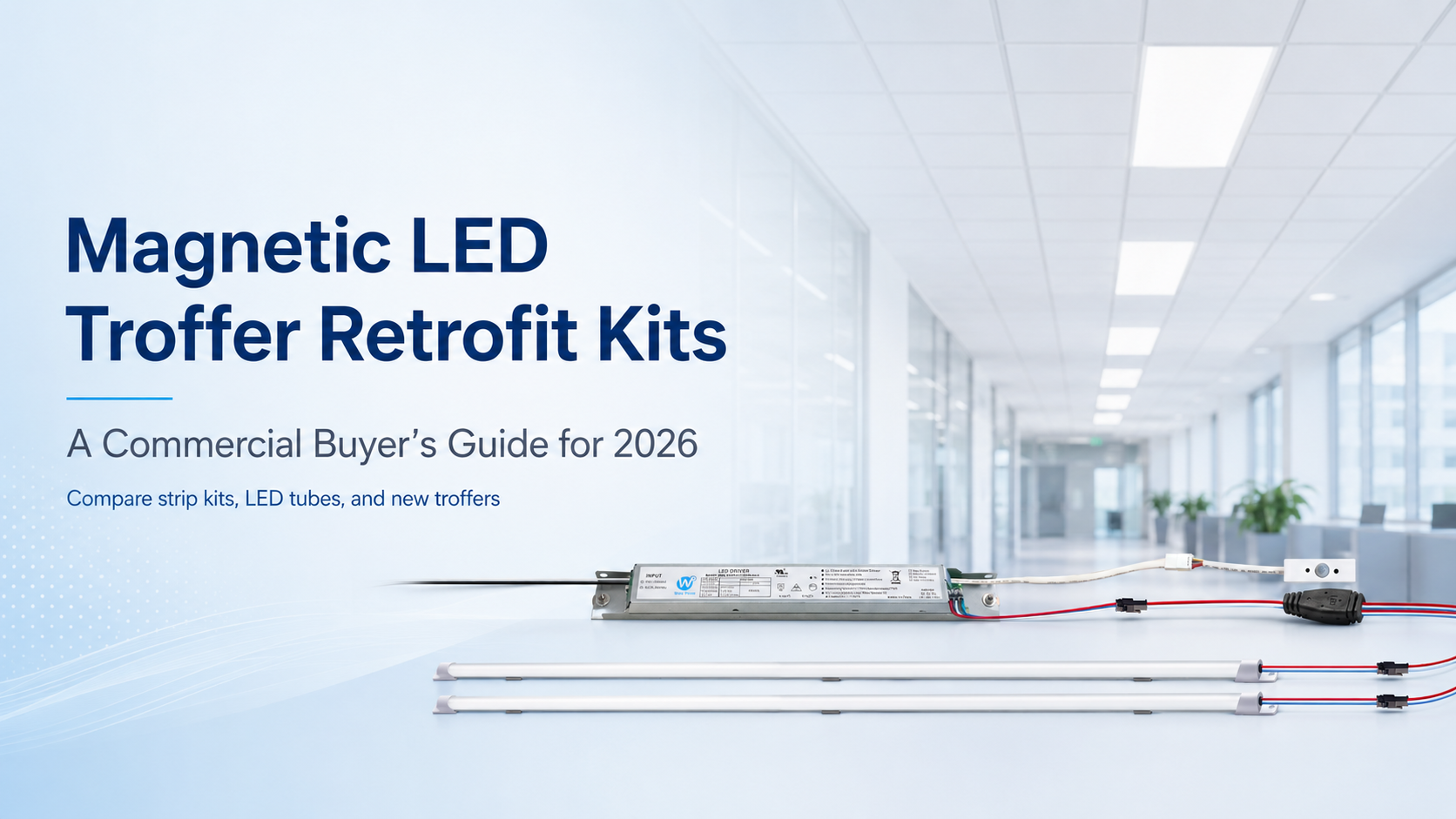 Magnetic LED Troffer Retrofit Kits: A Commercial Buyer's Guide for 2026